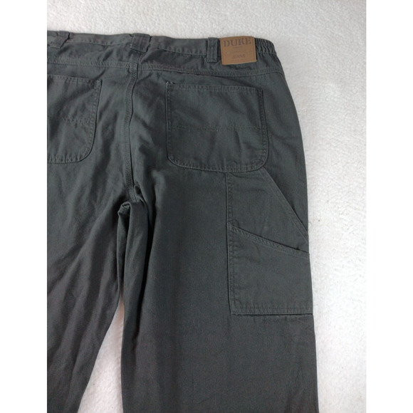 Duke Haband men's gray jeans carpenter side elastic waist size 42x 28.5" - Picture 6 of 16